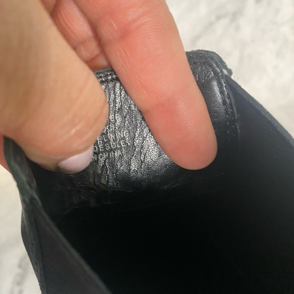 Antonio Melani Women's High Ankle Boots Black Leather Elastic Pull On 9M - Picture 9 of 9